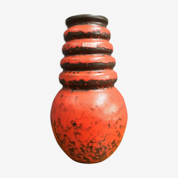 Vase vintage Red Fat Lava  années 1960 modèle 269-40 scheurich années 1960