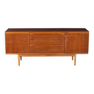 Buffet Austinsuite rétro en teck restauré des années 1960 du milieu du siècle
