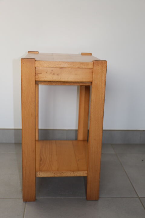 Pair of light beech bedside tables