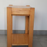 Pair of light beech bedside tables