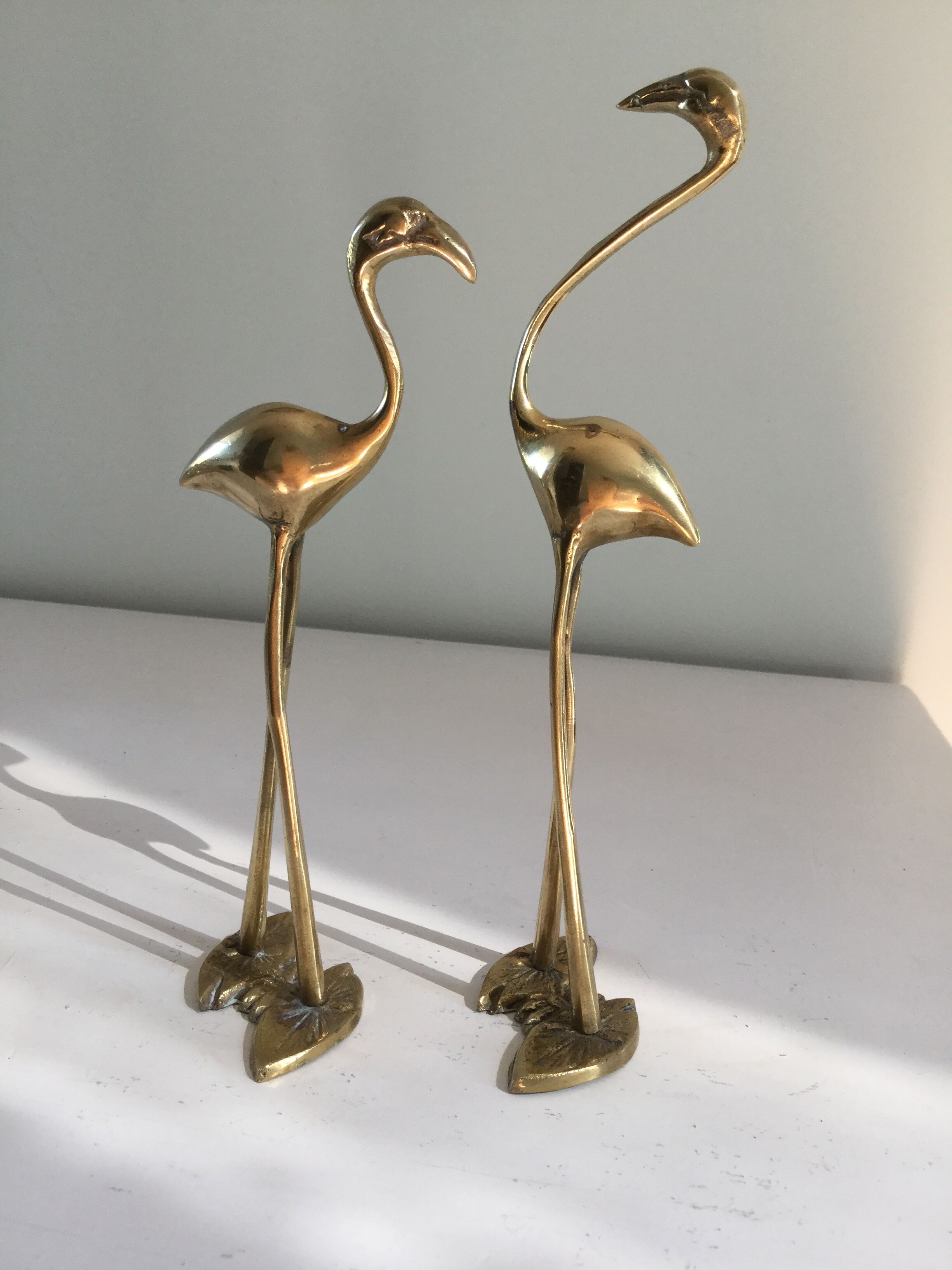 Ensemble de flamands rose en laiton