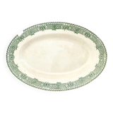 Plat oval Longwy
