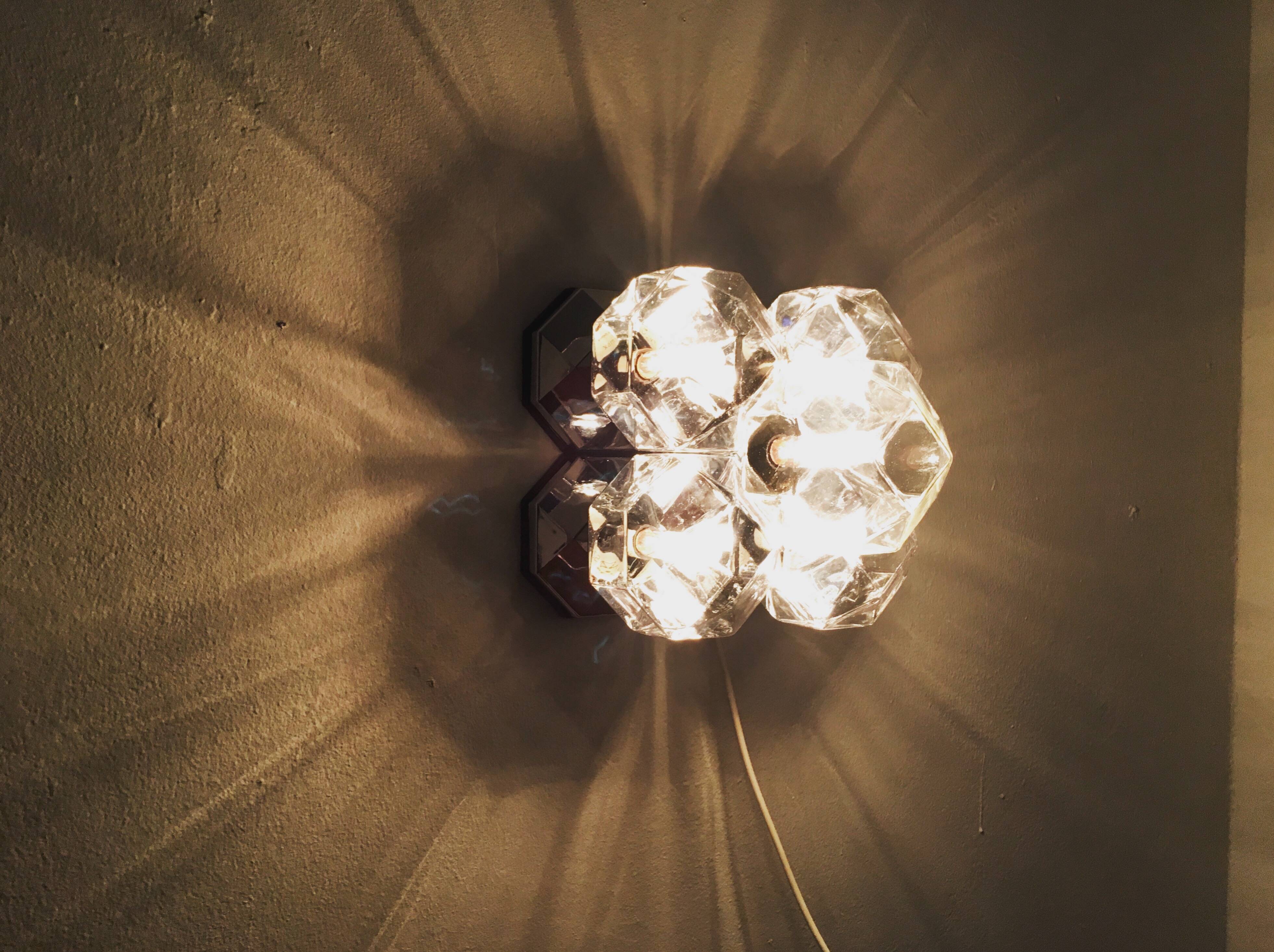 1 of 2 1970s Modular Flush Lamps by Motoko Ishii for Staff