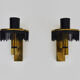 Paire d'appliques murales vintage italienne laiton