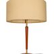 Lampe danoise vintage des années 60 – bois, métal, plastique