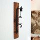 Wall candle holder in wood and metal, 1960s