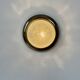 Pair of vintage wall lights, brass and pressed moulded glass, France, 1960.