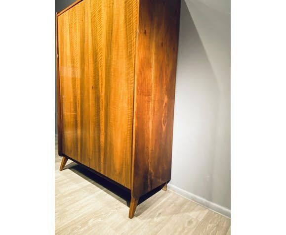 Armoire de porte vintage en noyer Tatra 1960