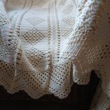 Antique crochet bedspread