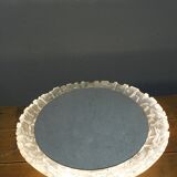 Vintage illuminated mirror with frosted plexiglass frame 1970s