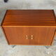 Meuble bas Jeff design vintage en acajou 1960