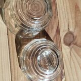 Pale green tinted glass bonbonnière – Delicate vintage shade