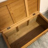 Storage box wood and rattan