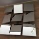 Scandinavian mirror has 9 removable panels by Markus Borgen