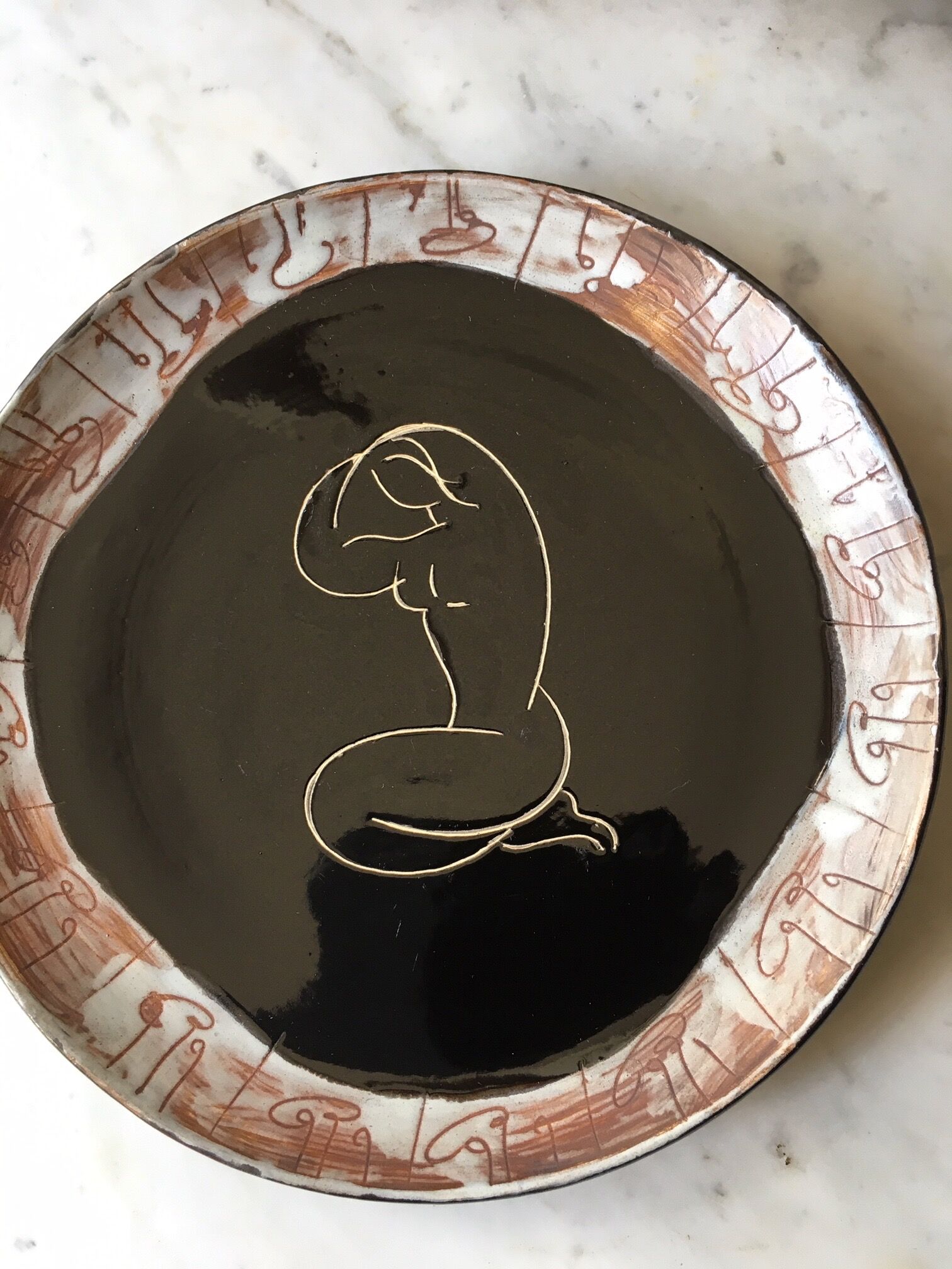 Dish Vallauris Cerenne Armida, 1950