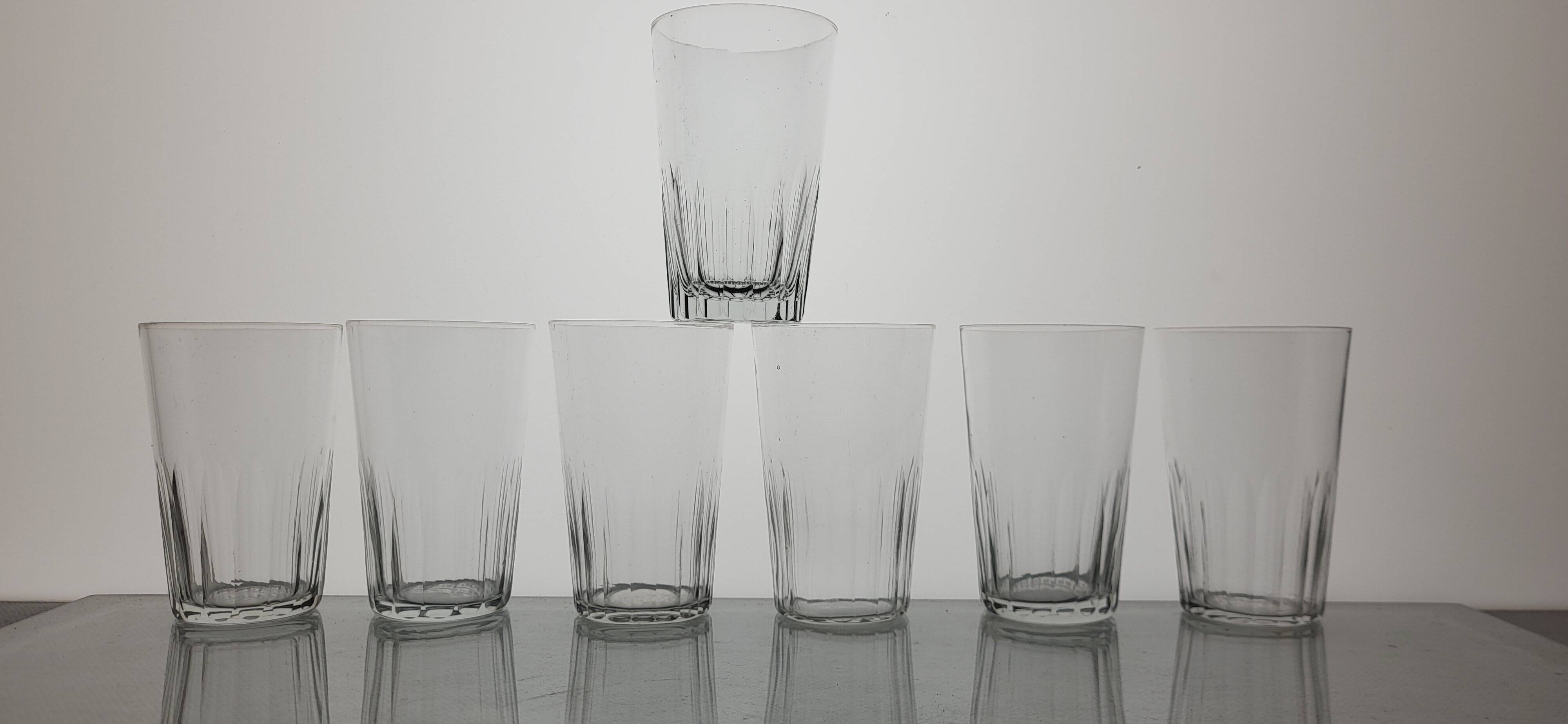 7 verres à vin / Vodka 1930