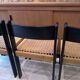 Ensemble de 4 chaises scandinave en corde