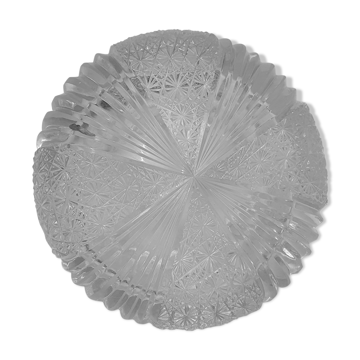 Bohemian crystal ashtray, Poland 1980