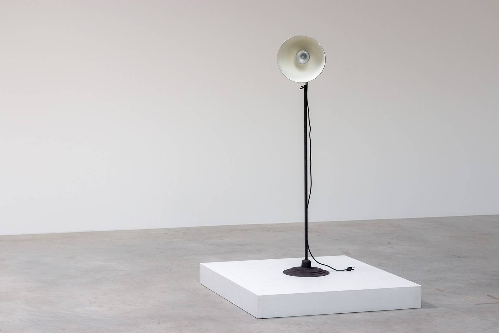 Authentic industrial floor lamp by Kap 1950.