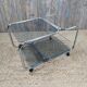 Vintage chrome metal trolley