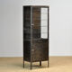 Polished iron medicine cabinet, 1950s