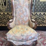 Bergère à oreilles de style Louis XV à 5 pieds