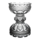Cut and engraved crystal footed bowl, floral decoration – classic style / centrepiece - 20th century