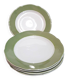 5 semi-deep scalloped plates