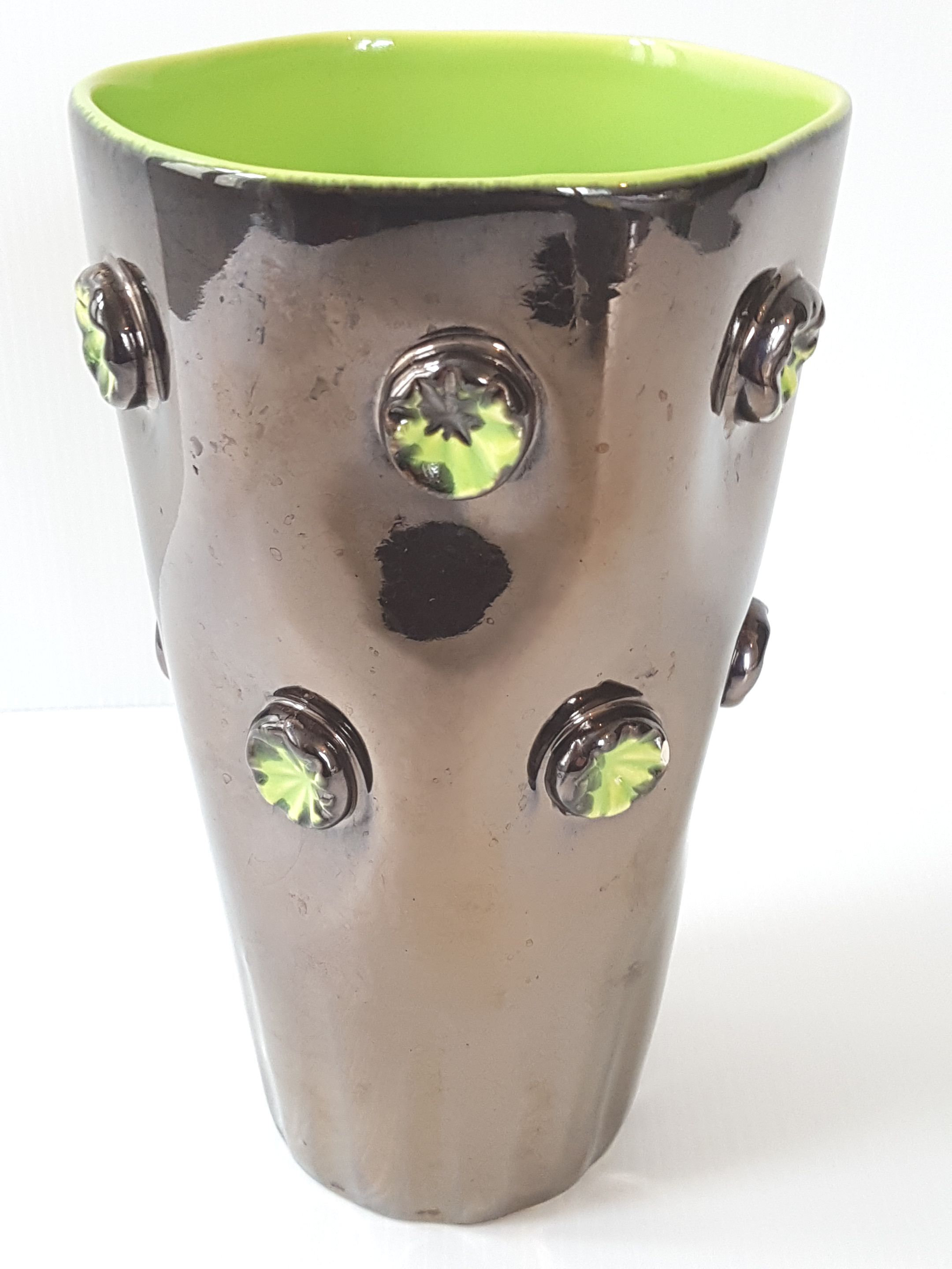 1950 ceramic vase vintage