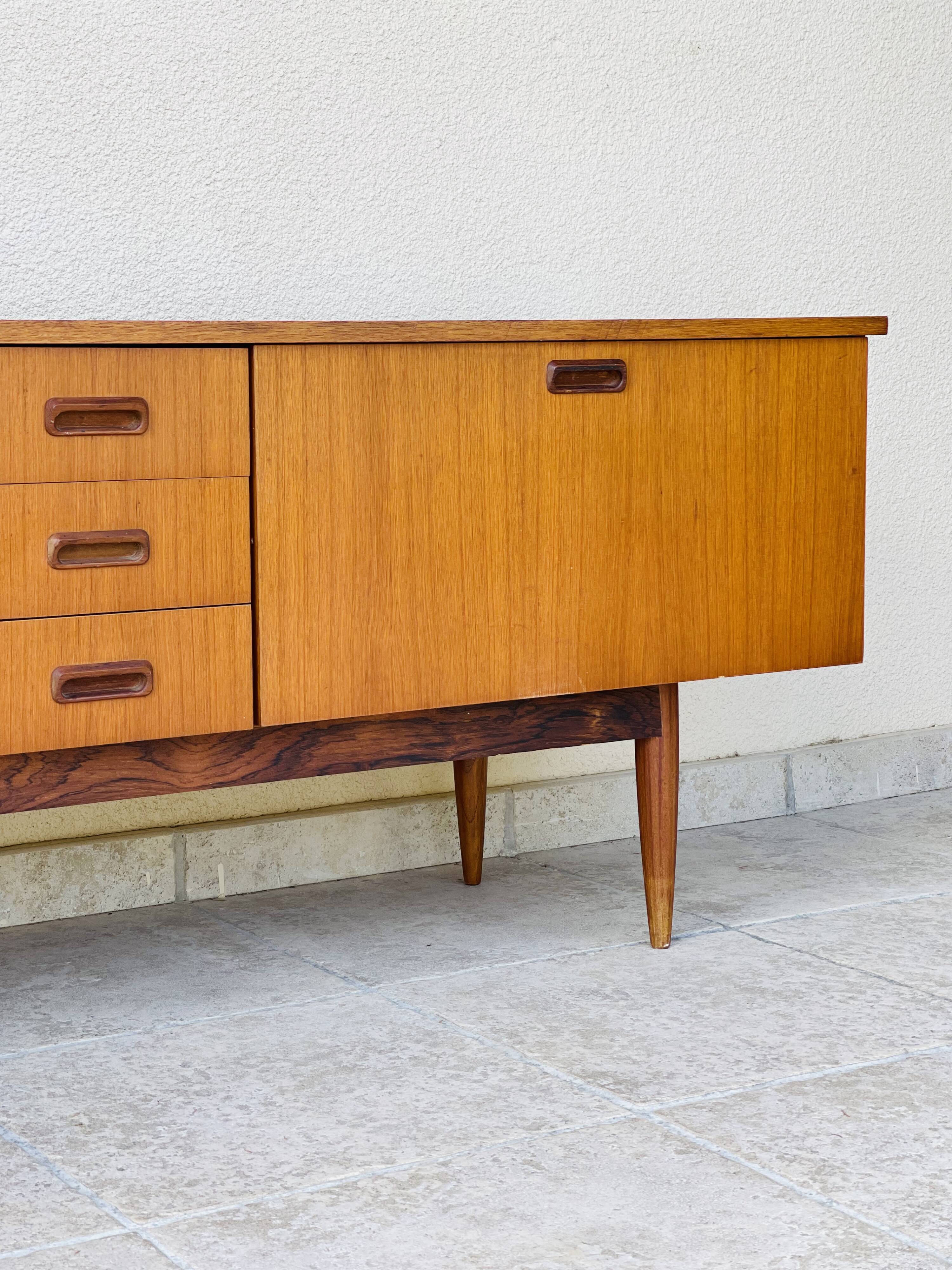 Scandinavian teak row