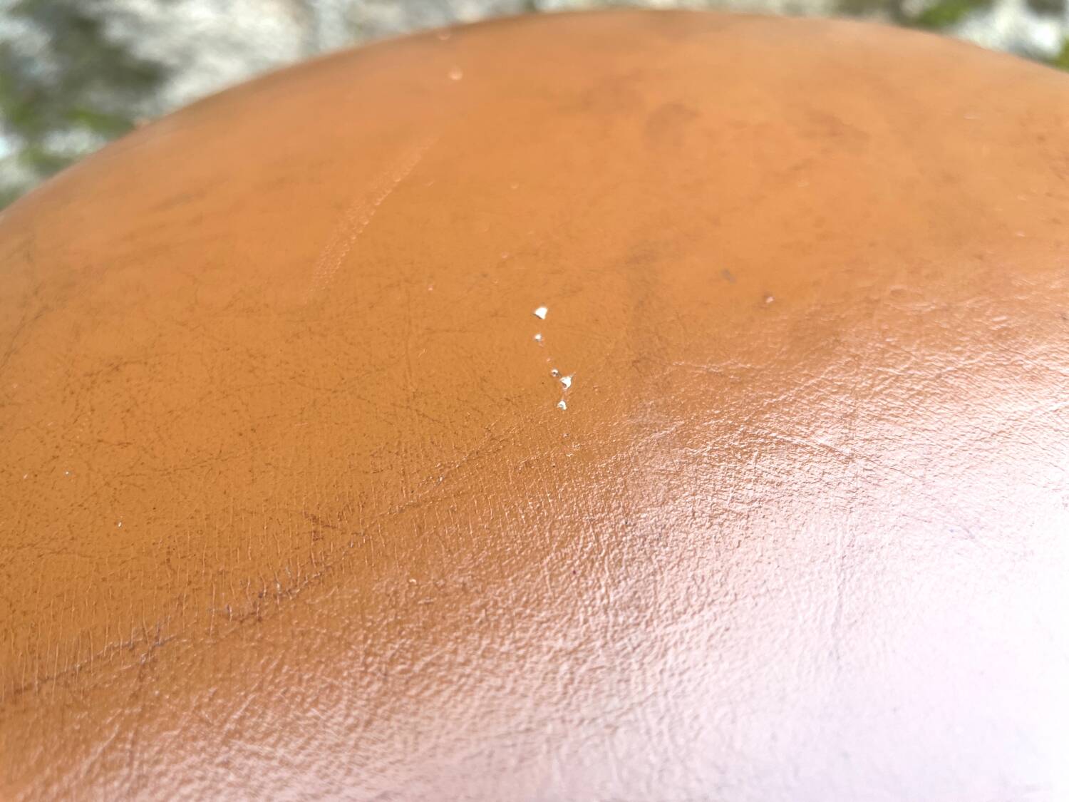 Pair of studded leather bar stools