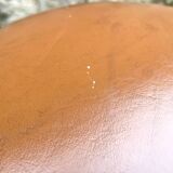 Pair of studded leather bar stools