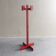 Postmodern red stained pine wood coat hanger