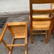 Lot de 4 chaises en pin massif rustique – Idéal cuisine