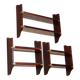 Antique marine-style shelves in mahogany veneer, Italy, 20th century.
