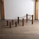 Fauteuil Amazonas avec repose-pieds en cuir cognac par Jean Gillon Brésil