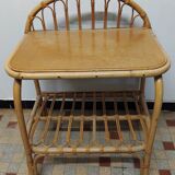 Rattan bedside table