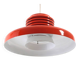 Ferrari red Hans Agne Jakobsson mid-century pendant