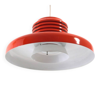 Ferrari red Hans Agne Jakobsson mid-century pendant