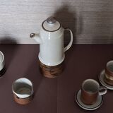 vintage stoneware coffee set