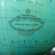 Ancien Globe Terrestre Verre  Lumineux Mappemonde Art Déco Colomb W. Jaden