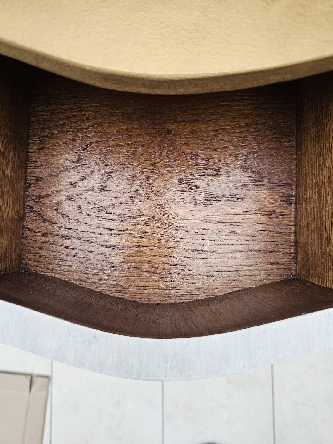 Louis XV style bedside table in marquetry