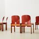 Tobia & Afra Scarpa Set of 5 Model 121 Dining Chairs for Cassina Italy 1965