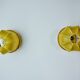 Paire d'appliques "cocoon", résine et pin, italie, 1970