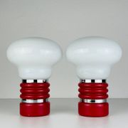 Mid-century table lamps model Bulb attributed to Enrico Tronconi, Italy 1970s, set of 2.