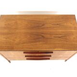 Commode scandinave en teck, Bröderna Gustavssons, Markaryd, Suède, 1950