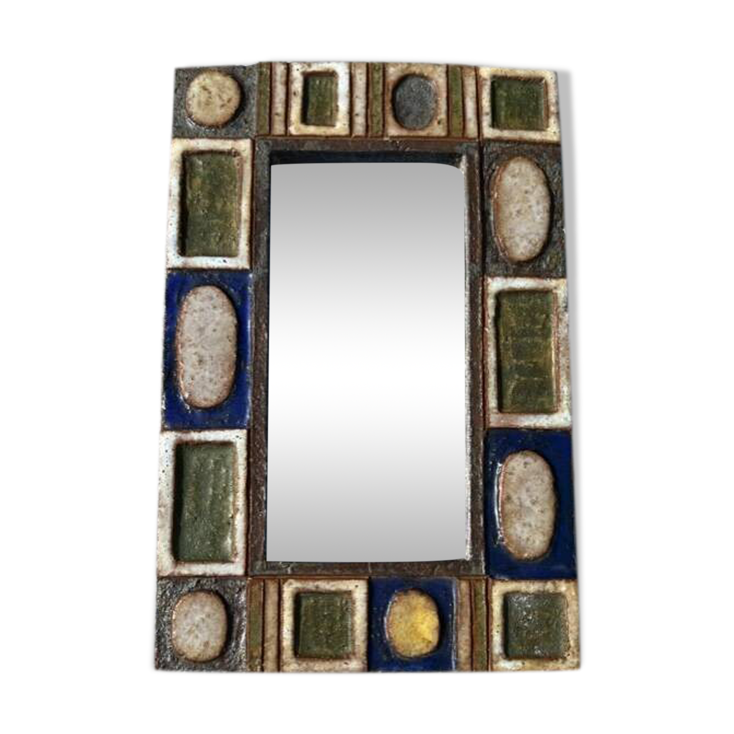 Sblime Vallauris ceramic mirror “Les Argonautes” signed