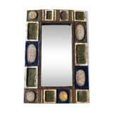 Sblime Vallauris ceramic mirror “Les Argonautes” signed