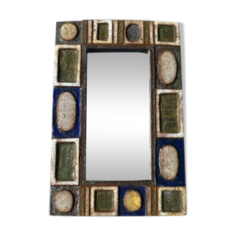 Sblime Vallauris ceramic mirror “Les Argonautes” signed