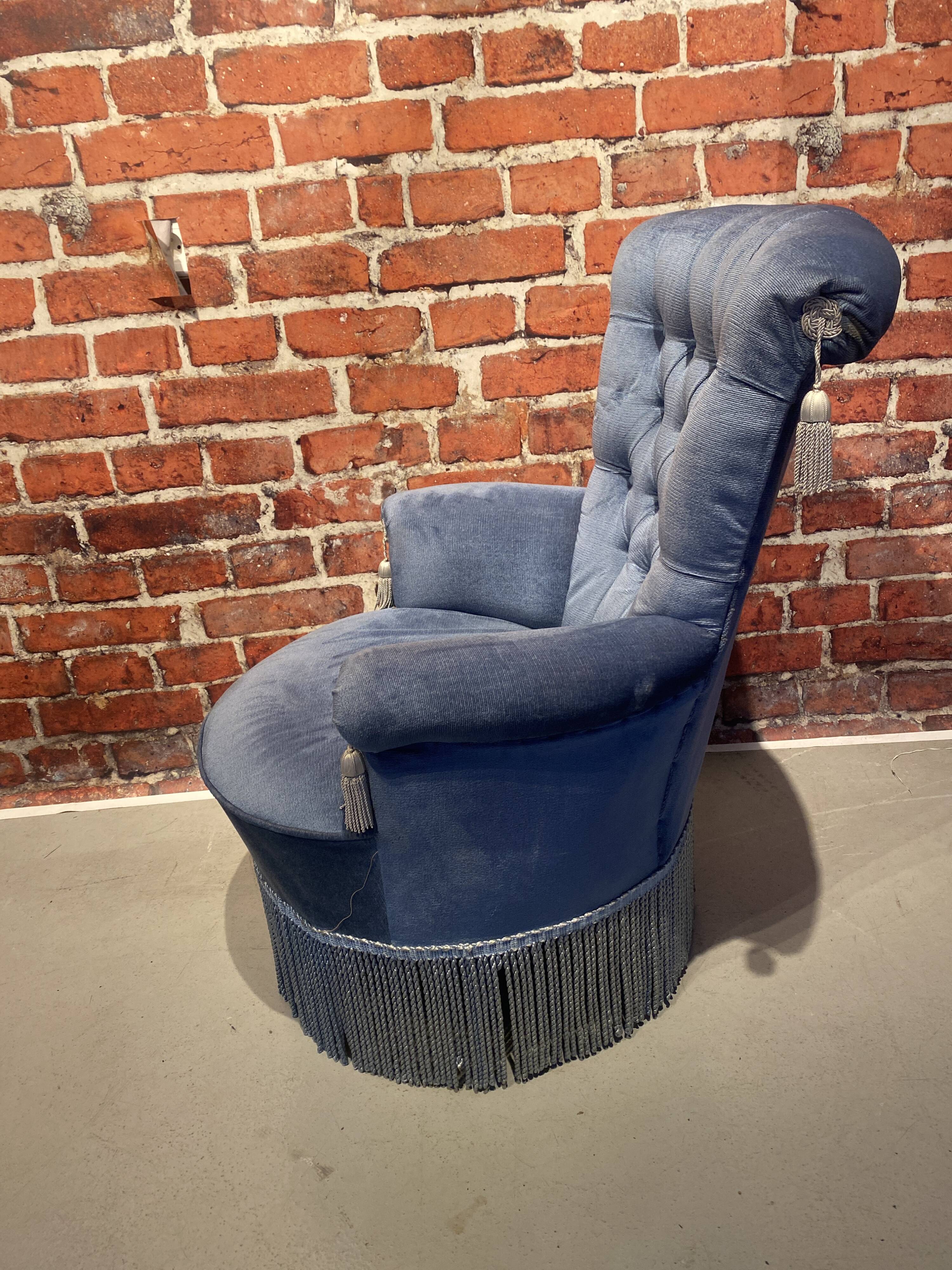 Pair of toad armchairs